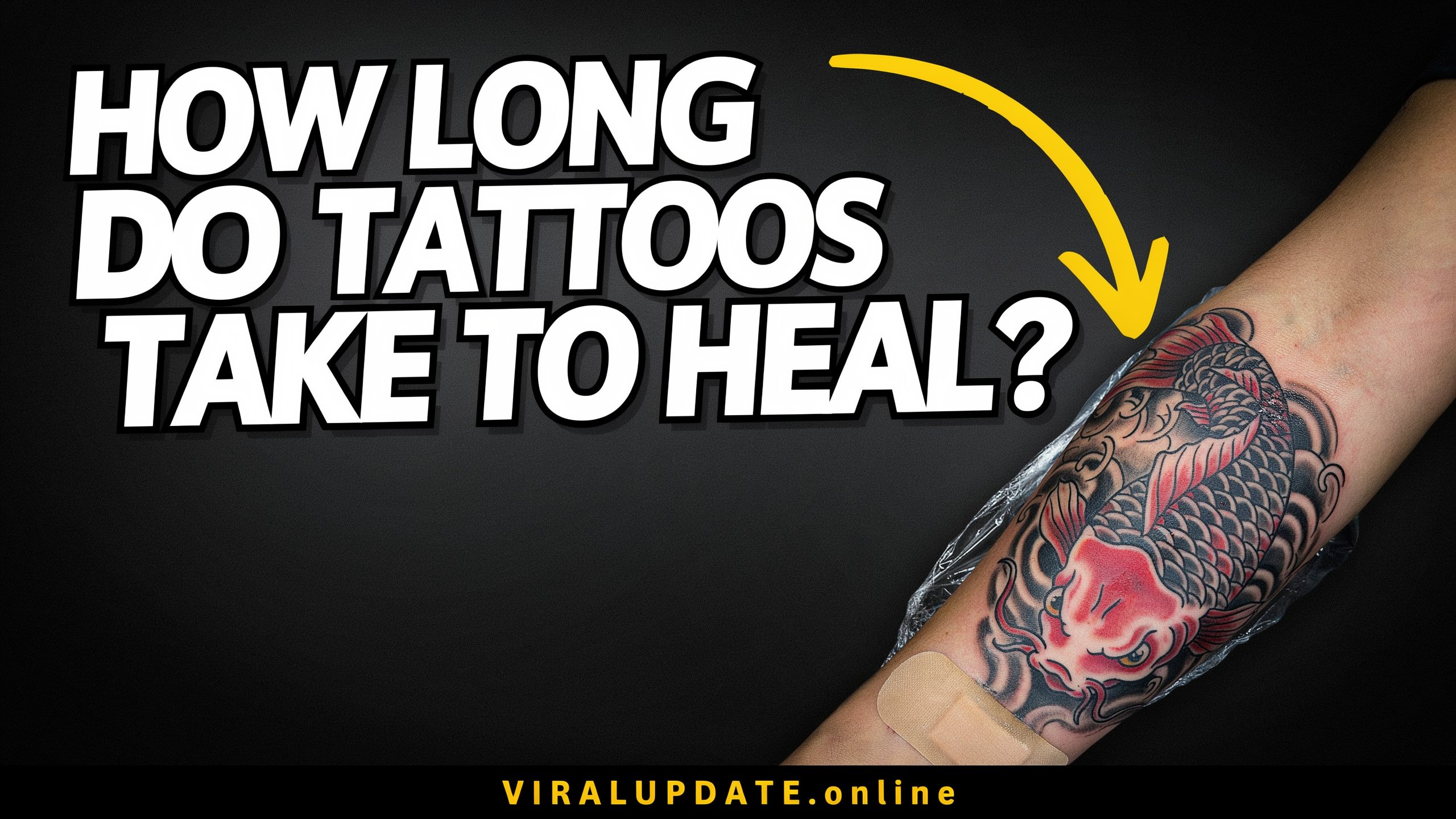 how long do tattoos take to heal