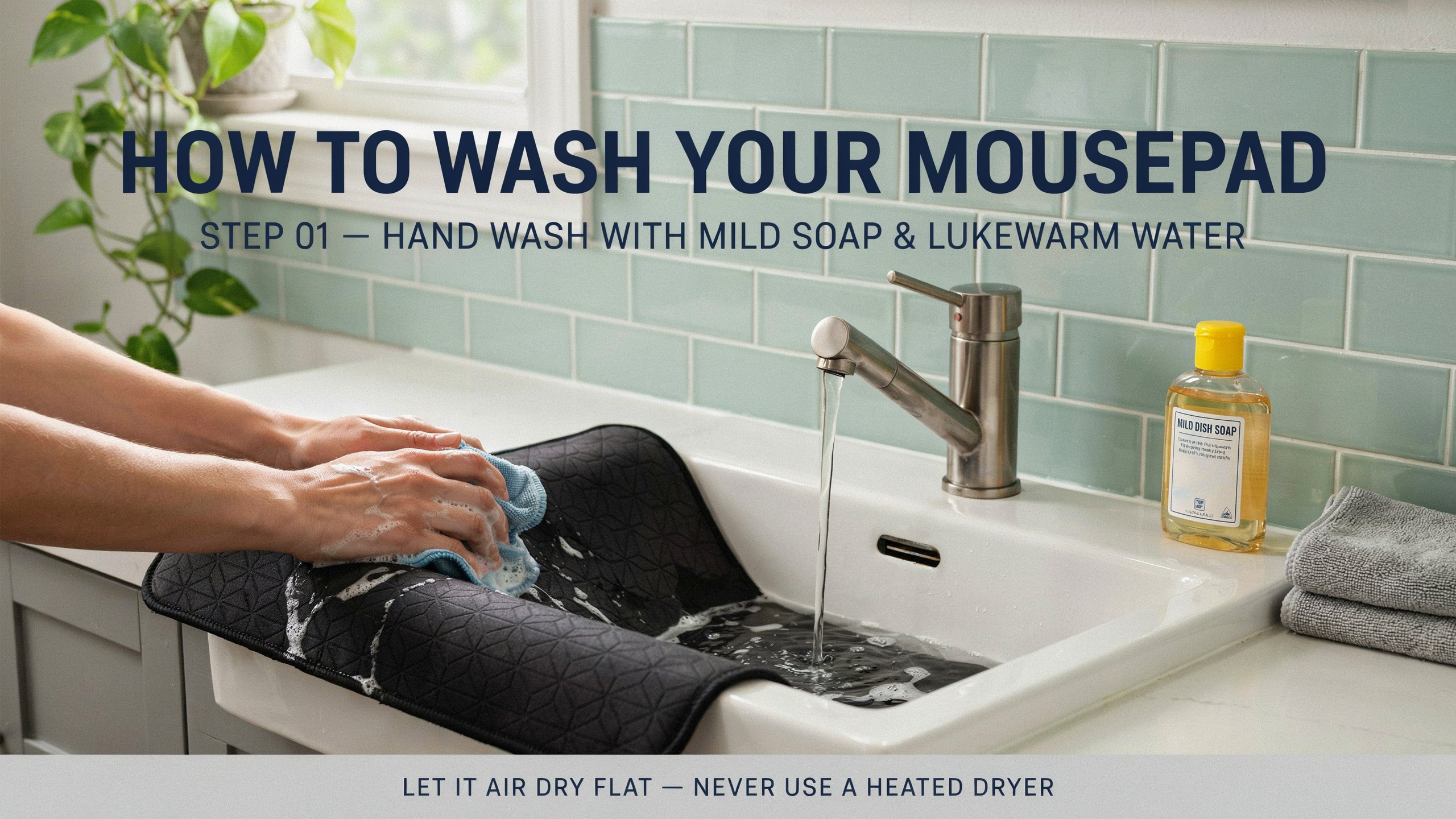 how to wash mousepad