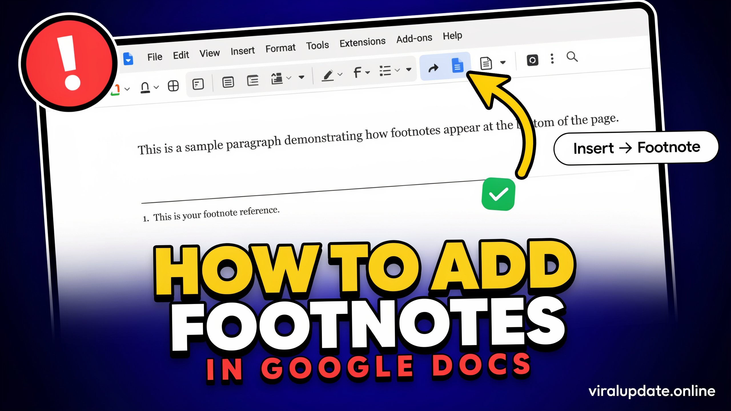 How to Add Footnotes in Google Docs