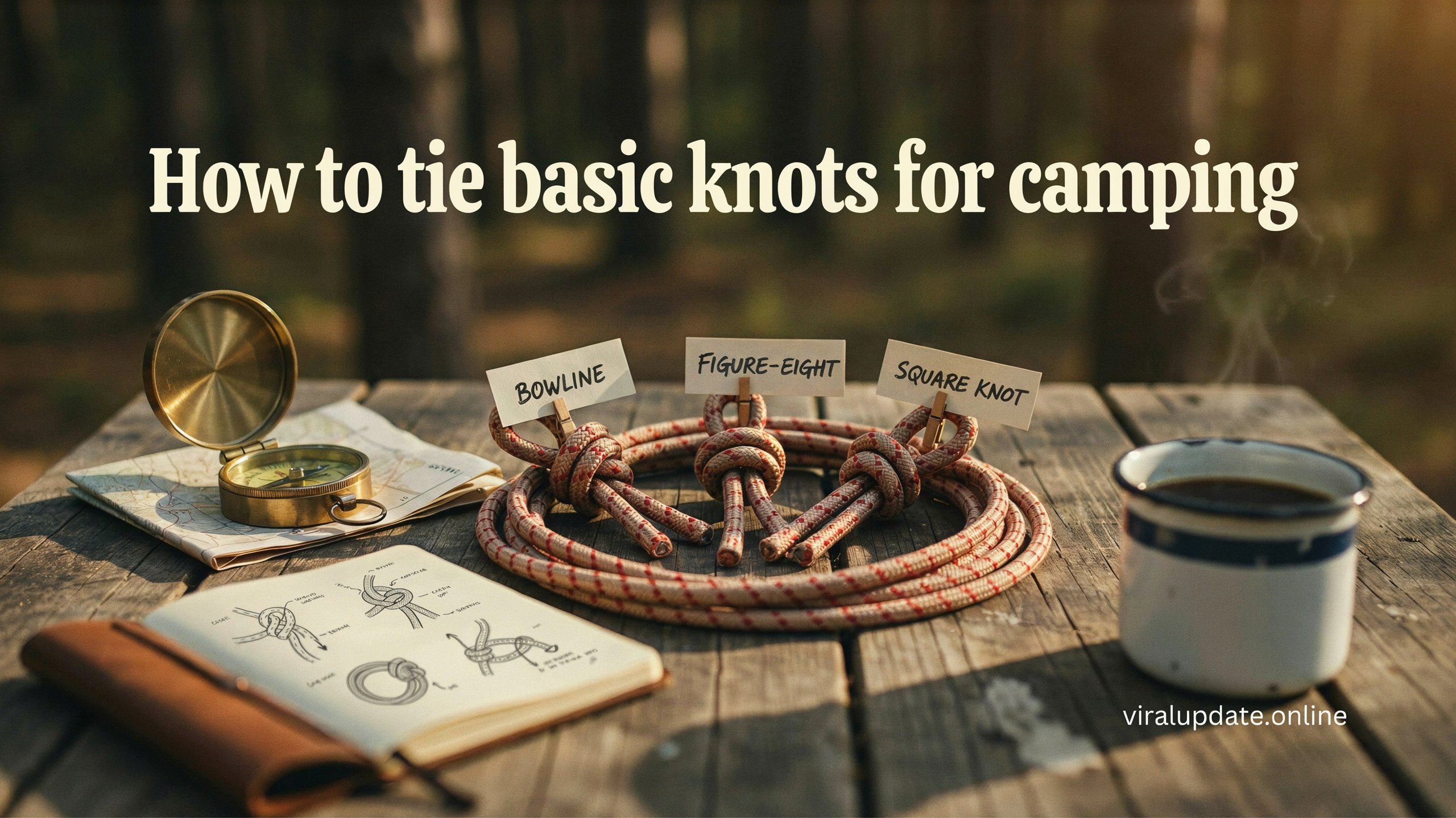 How to tie basic knots for camping