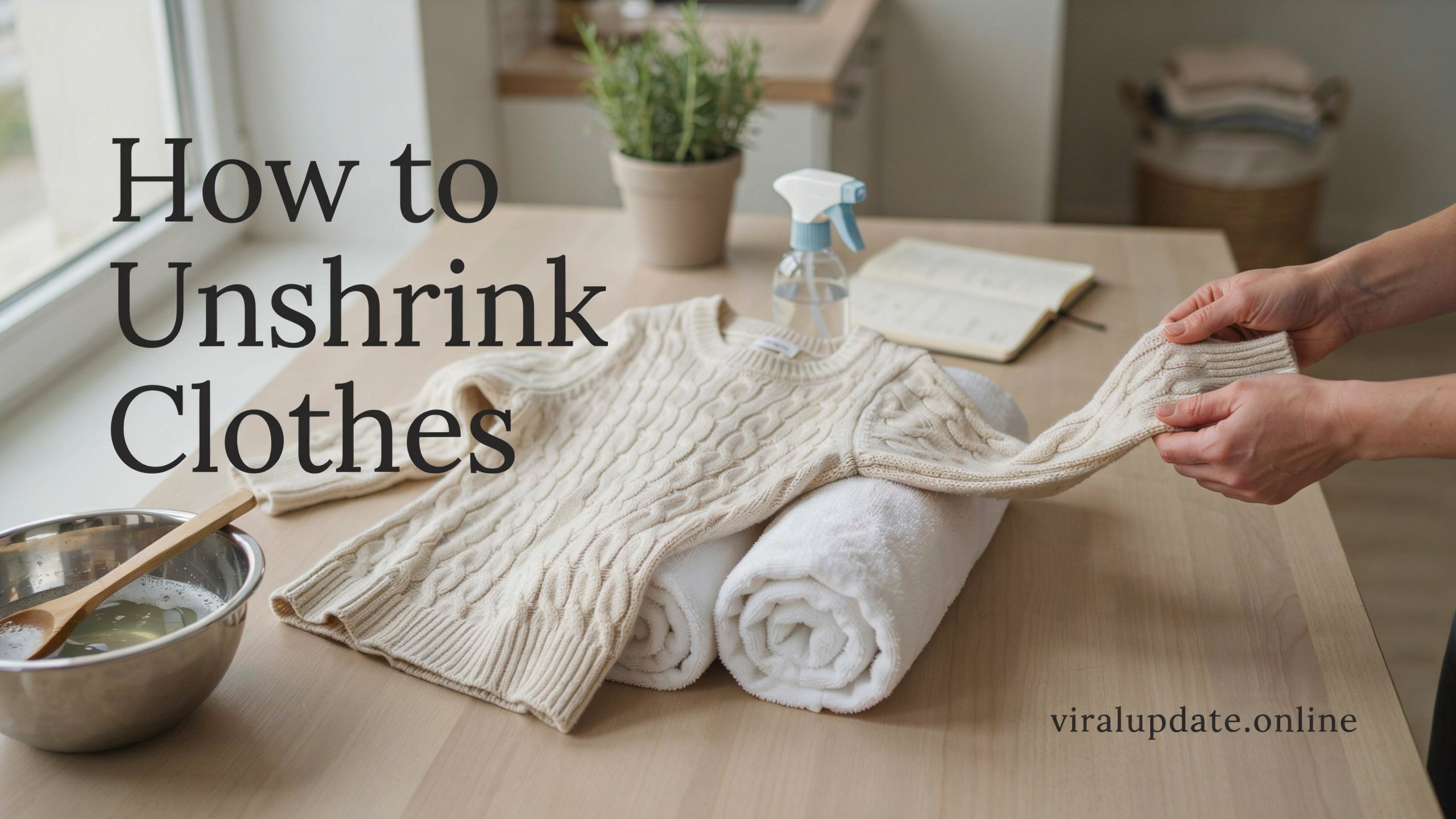 How to unshrink clothes