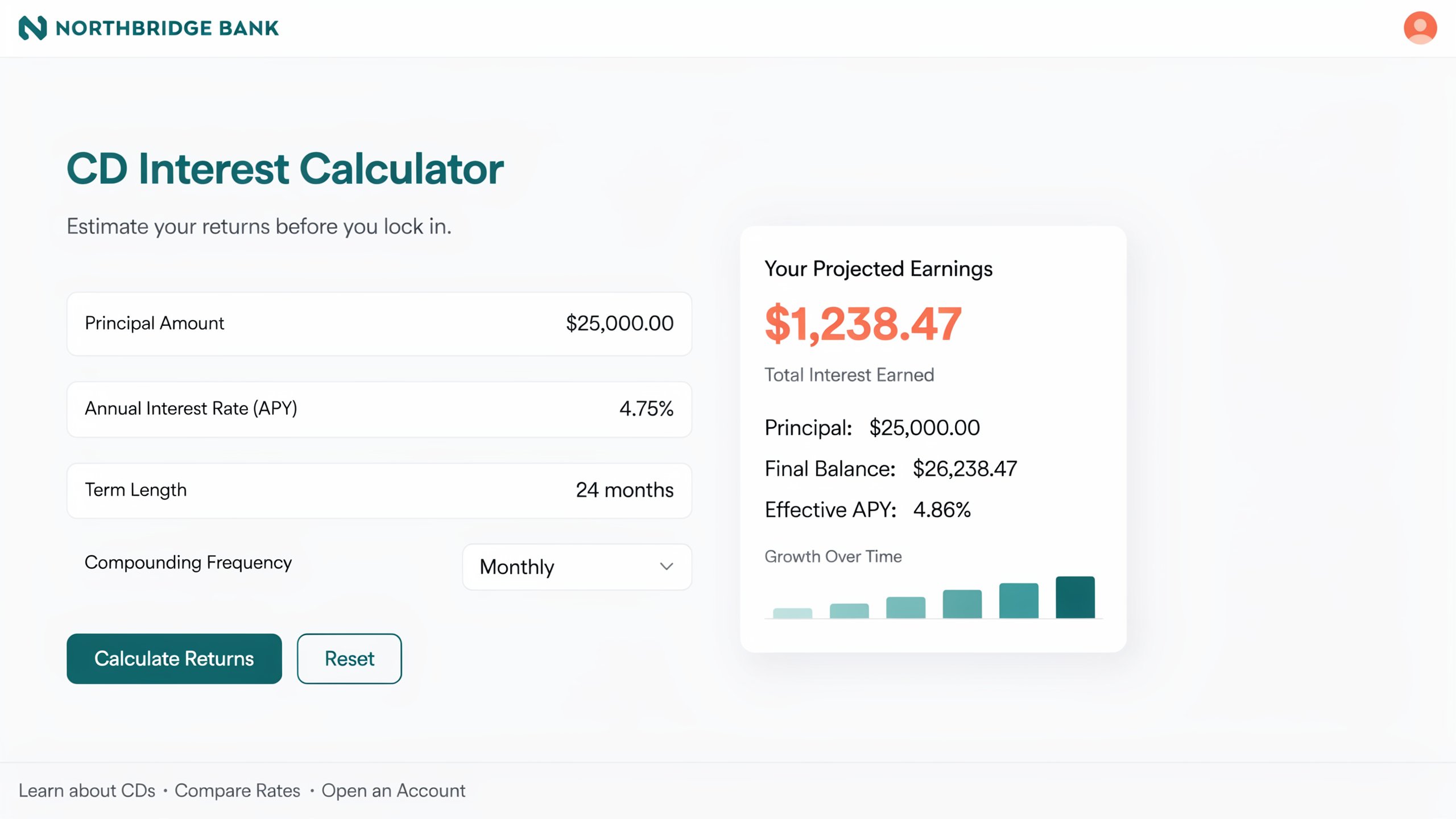 cd interest calculator